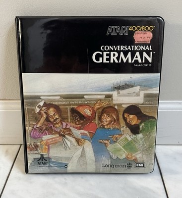 Vintage Atari 400/800 Conversational Italian CX4125 Complete Longman EMI 1981