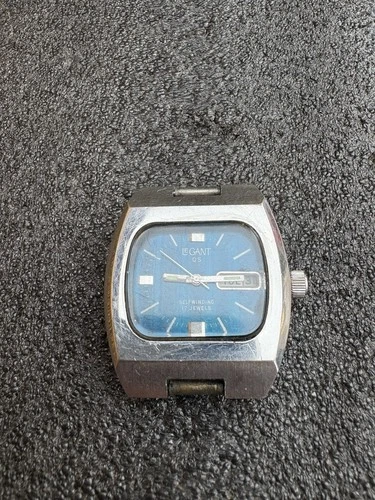 Vintage Le Gant QS TV Dial Automatic 17 Jewels Men's Stainless Steel Watch Works