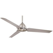 Minka-Aire Lun-Aire 54-Inch Outdoor Ceiling Fan Minka-Aire Java 54" Ceiling Fan F753-BNW – Brushed Nickel Wet Outdoor-Rated