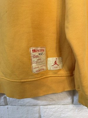 Jordan x Union LA MJ FLC Fleece Hoodie Sport Gold Colorway Size