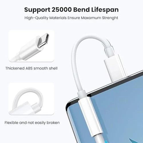 USB-C Typ C auf 3,5mm AUX Kopfhörer Klinke Adapter Set für iPhone 16/Android Handy - Bild 10 von 30