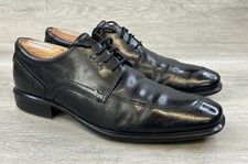ECCO Men's Derby Cairo Black 8.5 Leather Apron Toe Dress Lace Up Work Shoes