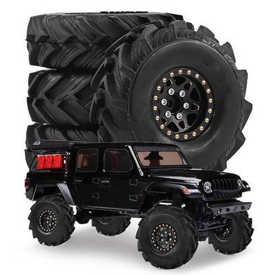 4pcs 1,0-Zoll Reifen Set Radnabe D403 für TRX4M SCX24 FMS Ascent-18 1/18 RC Auto