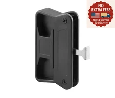 Black Plastic, Long Latch Sliding Screen Door Handle | Prime-Line