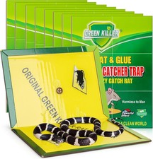 8 Pack Jumbo Sticky Snake Traps Super Sticky Glue Trap for Snakes Mice Rats C...