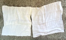 2 PARACHUTE Linen Euro Pillow Shams 28''  WHITE