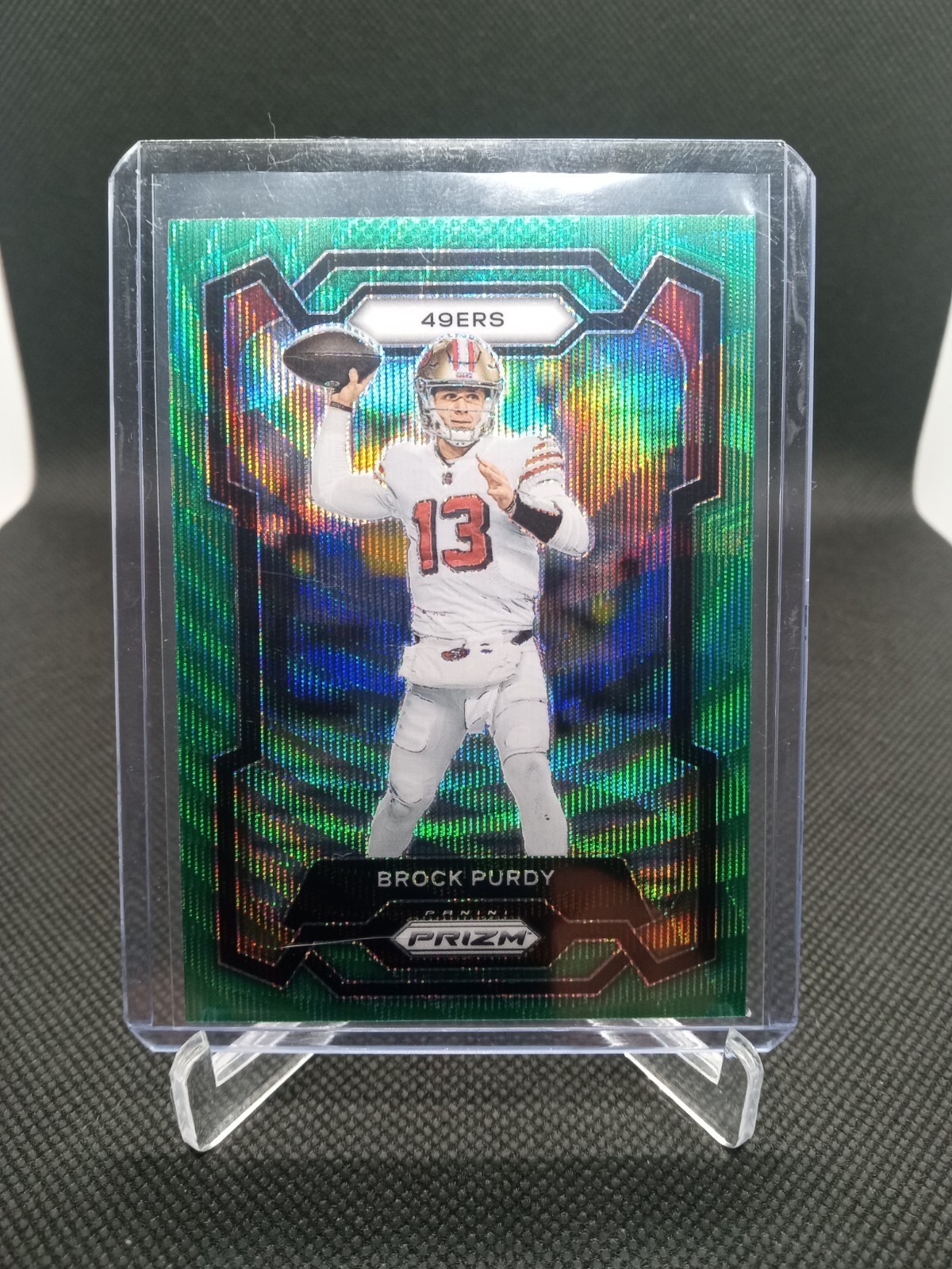 2023 Panini Prizm - Brock Purdy #266 Green Wave Prizm