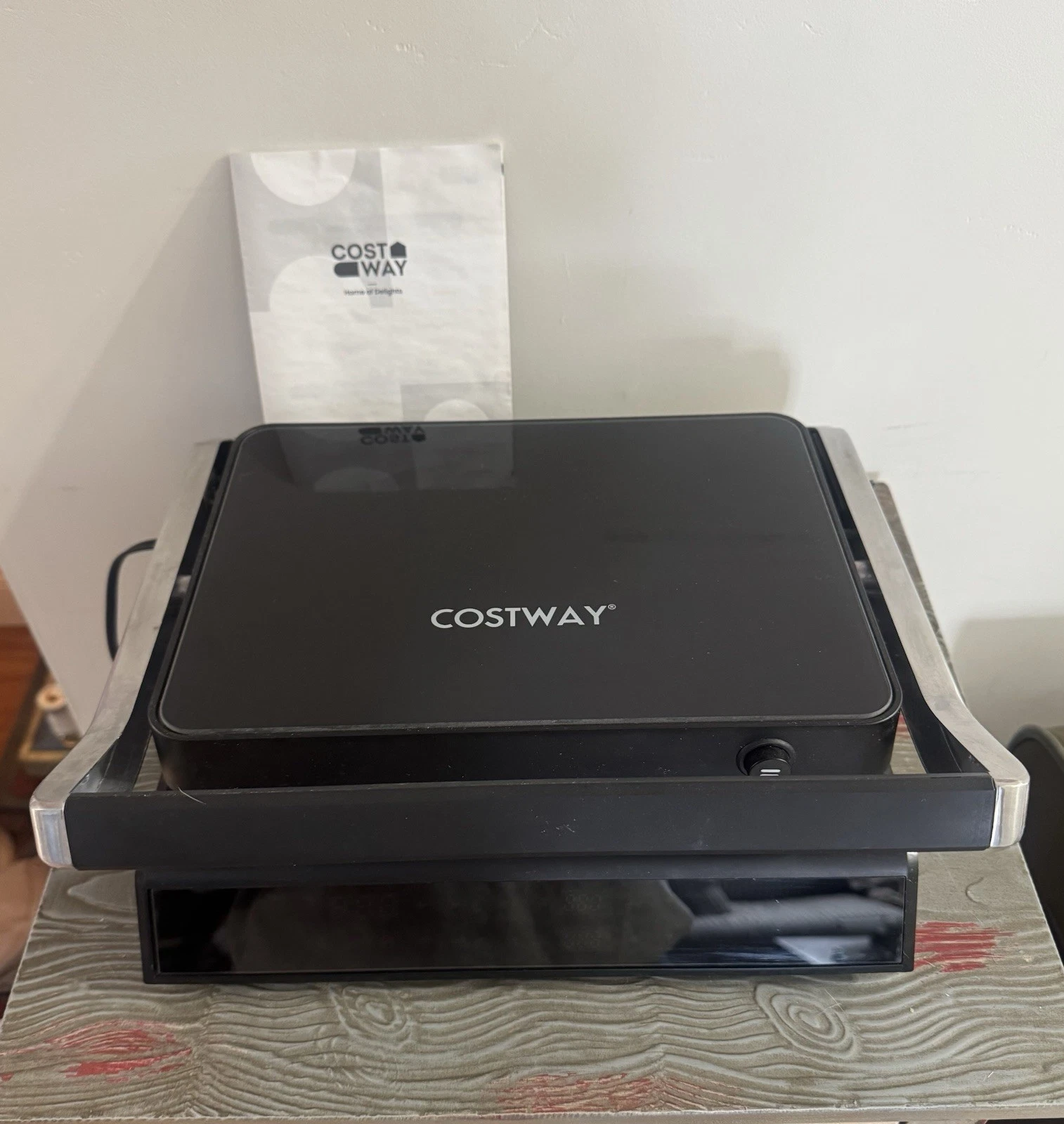 COSTWAY Panini Press Grill Sandwich Maker w/2 Removable Non-Stick Plates
Opens in a new window or ta