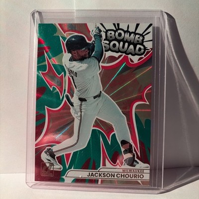 2026 Panini Donruss - Bomb Squad Jackson Chourio #4 Green Laser