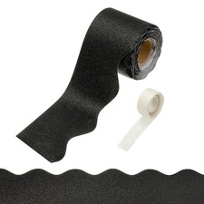 Glitter Bulletin Board Borders, 32.8ft Black Border