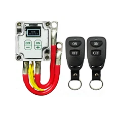 Car Battery Disconnect Isolator Cut Off Master Switch Wireless Remote Control