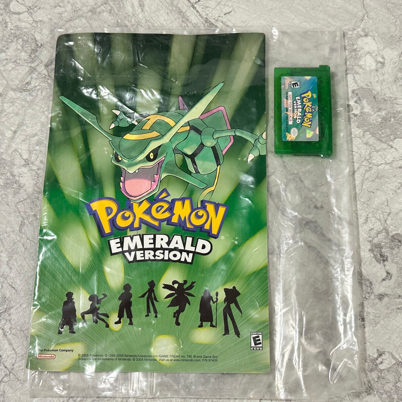 Pokemon: Emerald Not For Resale GBA US SELLER NICE LABEL VERY RARE! LOOK!