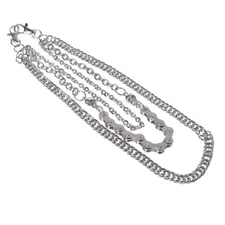 Punk Pants Chains Fashion Rock Jeans Waist Accessories Men Hip hop Skull Pendant