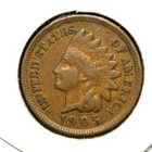 One(1) 1905 Indian Head Small Cent V3 Bronze 291