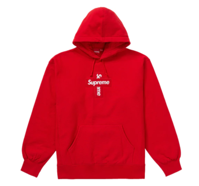 Supreme Cross Embroidered Box Logo Hooded Sweatshirt Red | eBay