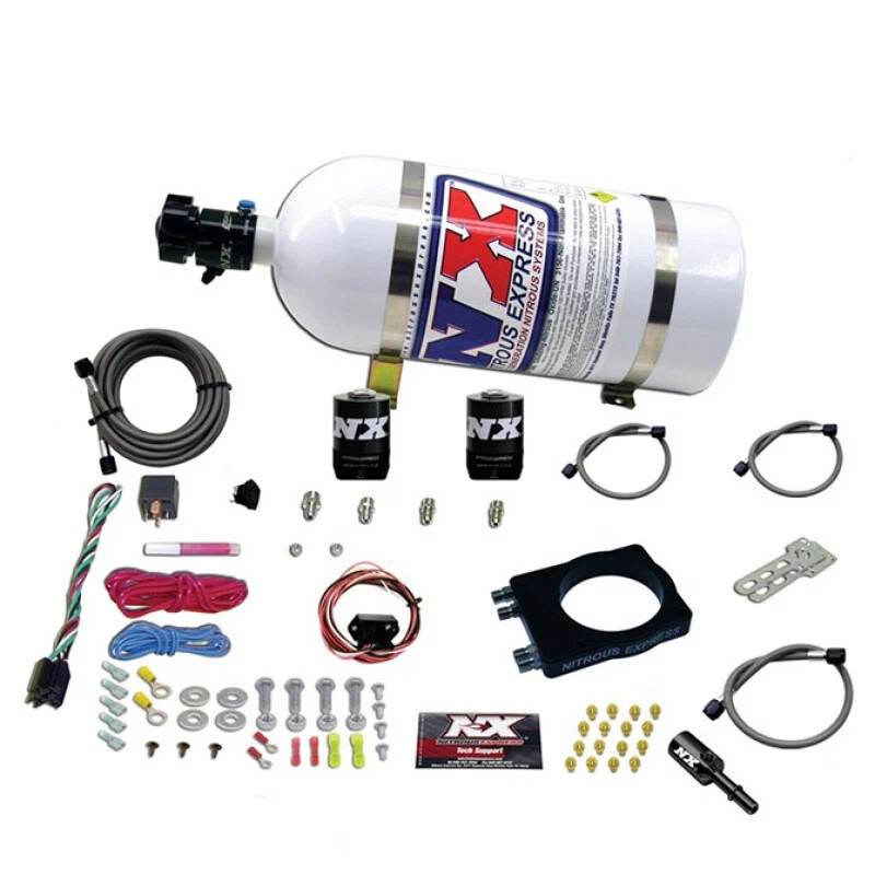 Kit de placa nitrosa Nitrous Express (50-400 CV) con botella de 10 lb para Dodge Hemi Foto 2 de 4