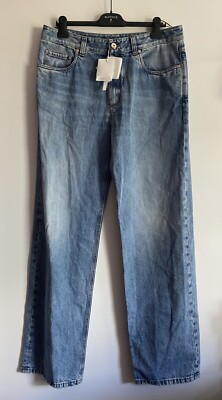 Neu Brunello Cucinelli Jeans Gr. 42 NP 1100  Loose Fit Blau