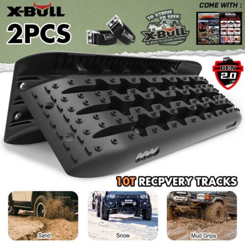 X-BULL 4WD Recovery Tracks Board 2PCS Sand Truck Snow Mud Off Road Vehicle 10T - Picture 1 of 12