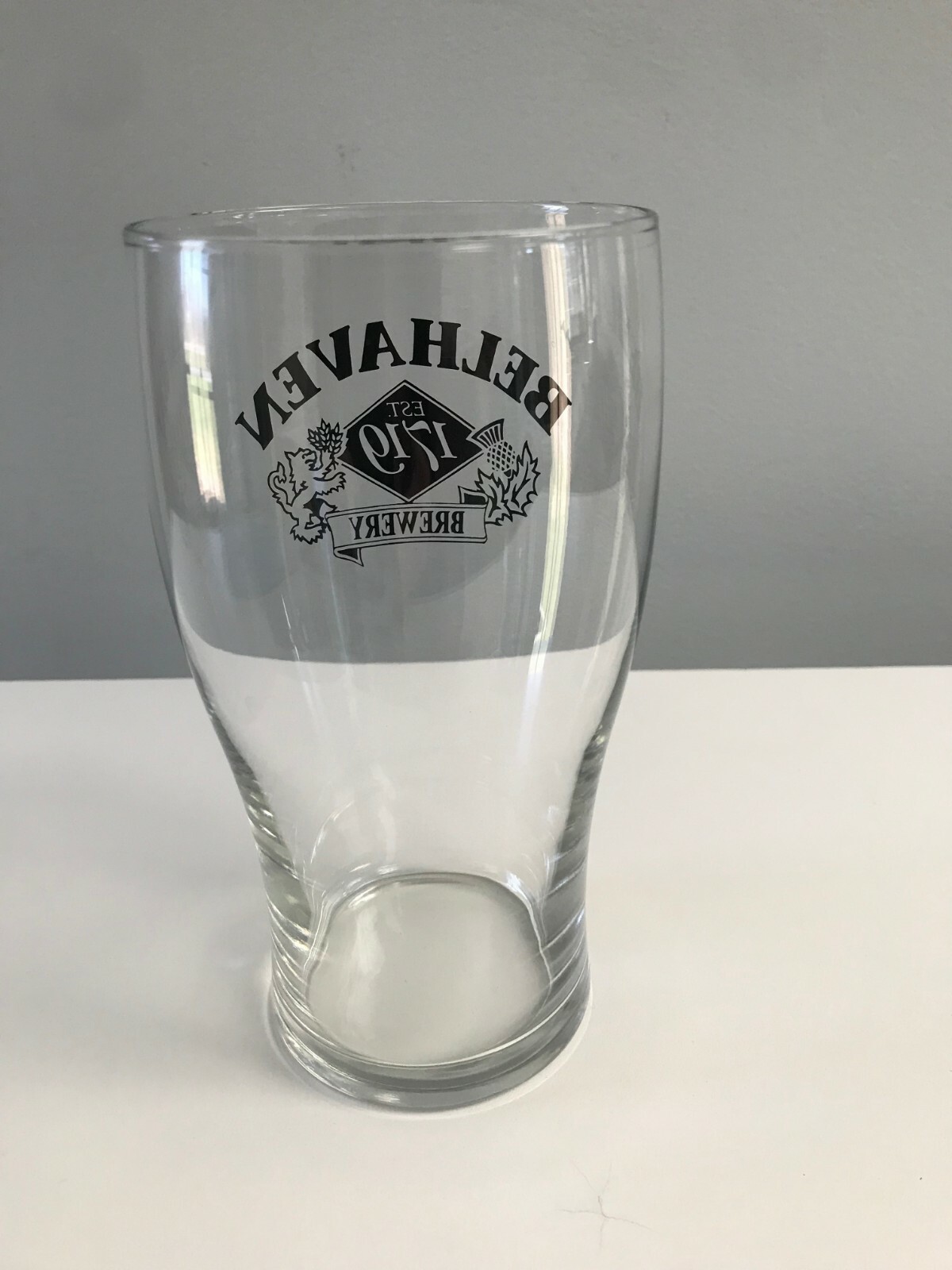 Vintage Belhaven EST 1719 Brewery Beer Pint Logo Glass eBay
