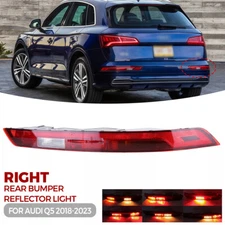 Right Side Rear Bumper Reflector Light For 2018-2023 Audi Q5 Passenger Side Red