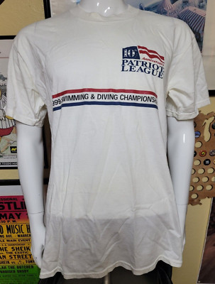 VTG Patriot League 1999 Swimming & Diving Championship T Shirt Large Colgate