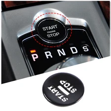 Stainless Gloss BLack Start Stop Button Cover Repair Plate For Jaguar XF 2008-15
