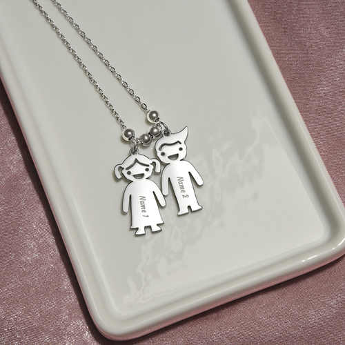 Regalo Para Abuela de Nietos Día De La Madre Collar Grabado Niños Idea Navidad - Imagen 15 de 25