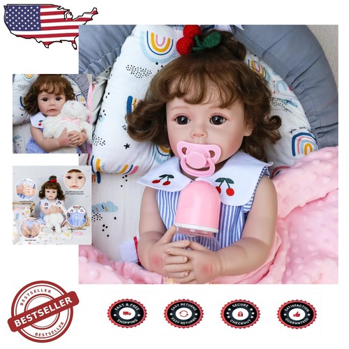 Lifelike 18-Inch Reborn Baby Doll with Accessories - Perfect Gift for Ages 3+