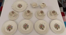 SALEM China USA Dishes, Demitasse Cups Saucers, Plates, Creamer & Sugar Bowl