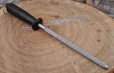 12 inch Sharpening Steel Honing Rod Oval Stick Kitchen Sharpener knife