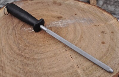 12 inch Sharpening Steel Honing Rod Oval Stick Kitchen Sharpener knife
