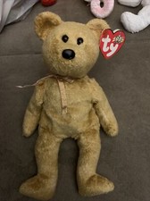 Ty Beanie Baby Cashew The Bear With Tags Golden Honey Bear Plush Toy