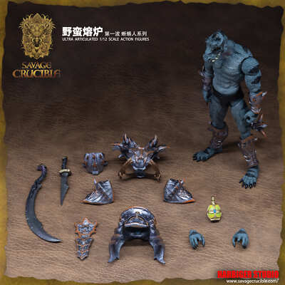 【未開封美品】savage crucible フィギュア Harvinger Studios Savage Crucible Ultra Articulated 1/12 Scale