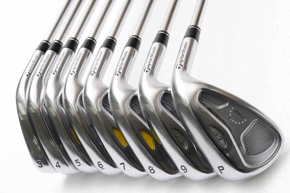8Pcs TaylorMade RAC LT 2005 3-4-5-6-7-8-9-P Iron set LIGHT WEIGHT STEEL Stiff RH - Image 3 of 4