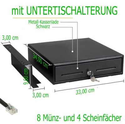 IQPOS 2 xSt KASSENFACH UNTER-BAUBAUVORRICHTUNG + KASSENFACH