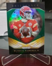 Patrick Mahomes 2020  Prizm #9 Green Prizm Brilliance Chiefs Beautiful Card