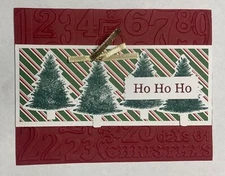 Perfectly plaid merry Christmas ho ho ho card kit of 10 made w/ Stampin’ Up!