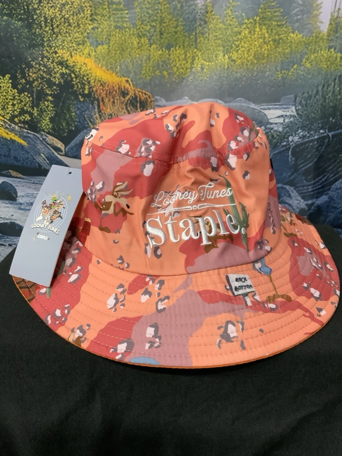 Jeff Staple x Looney Tunes Bucket Hat L to XL Adobe Collaboration Camouflage