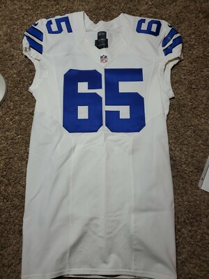 2017 Nate Theaker #65 Dallas Cowboys Nike Team Issued NFL Jersey Sz 48 Game 