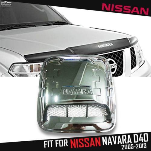 Hood Scoop Chrome Air Flow Vent Cover Trim for Nissan NAVARA