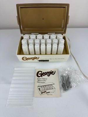 Georgie Vintage Super Deluxe Mist or Dry Hairsetter Hot Rollers Curlers Works