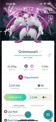 Shiny gmax Grimmsnarl Gigamax Special Background PTCs 0r T.r.a.d.e  20kStardusts