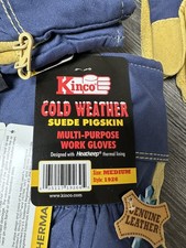 Kinco Split Leather Palm Thermal Lined Protective Gloves Medium 1926-M