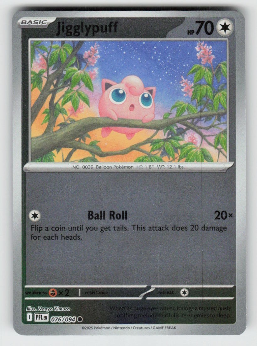 Reverse Holo Jigglypuff 076/094 ME02: Phantasmal Flames