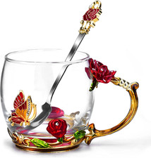 Gifts for Mom Women Mothers Day Valentines Day Gifts Glass Coffee Enamels Mug Be
