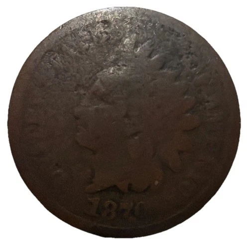 1870 indian head penny In Good Condition
