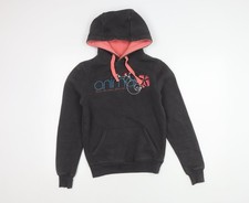 Womens UK 8 Regular Animal Black Pullover Hoodie