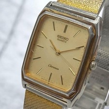 SEIKO Battery Watch Men 9021-5130 Chronos Rare Tank