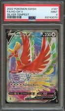 PM - 2022 - POKEMON SWSH - SILVER TEMPEST - #187 - HO-OH V - PSA 9 (MINT)