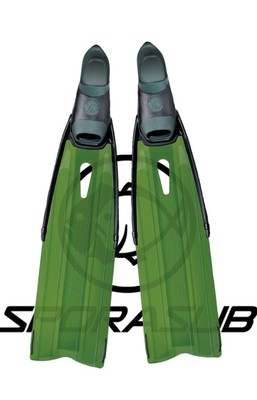 SPORASUB SPITFIRE SEETANG GRÜN SOFT BLADE TAUCHERFLOSSEN 47-48 Gr.39/40 Brandneu